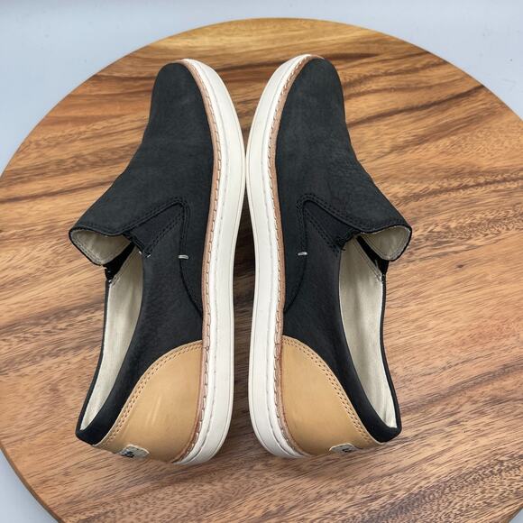UGG Adley Shoes Womens Size 7 Black Nubuck Slip On Comfort Casual Sneakers - Picture 6 of 8